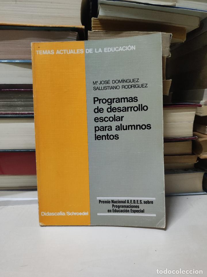 Libros de segunda mano: PROGRAMAS DE DESARROLLO ESCOLAR PARA ALUMNOS LENTOS - Foto 1