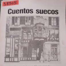 Libros de segunda mano: 792 - CUENTOS SUECOS - SELECCION Y TRADUCCION FRANCISCO URIZ - AÑO 1987. Lote 362717985