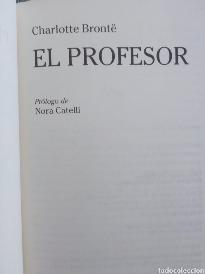Libros de segunda mano: El profesor / Charlotte Bronte - Foto 2