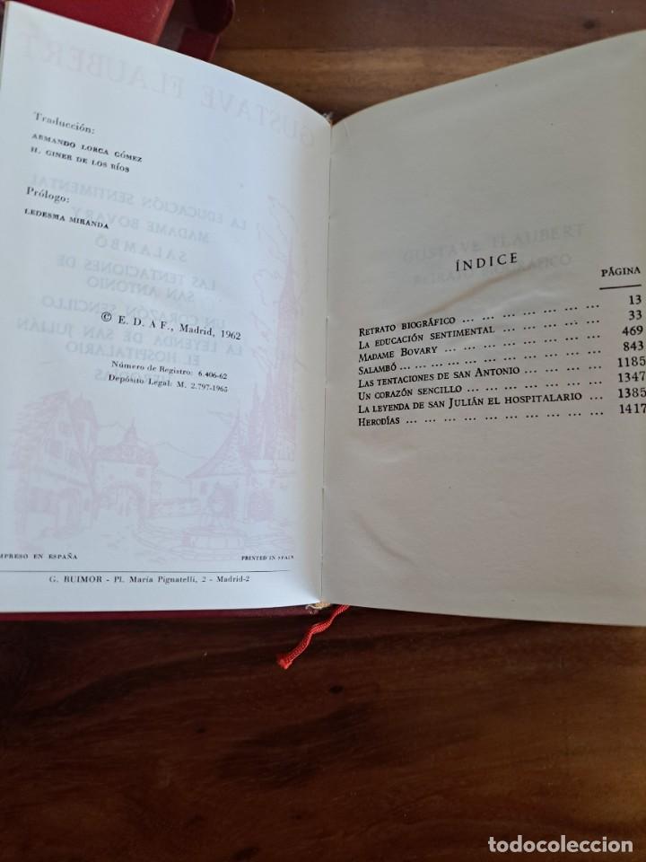 Libros de segunda mano: Flaubert. Obras Seleccionadas. Edaf. - Foto 2