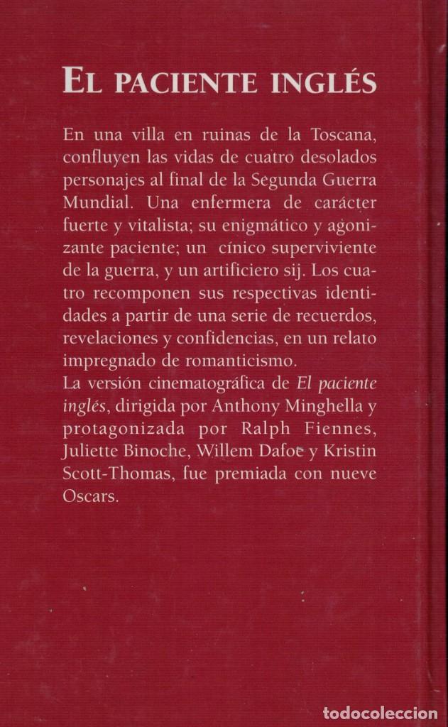 Libros de segunda mano: Michael Ondaatje, El paciente ingl&eacute;s - Foto 2
