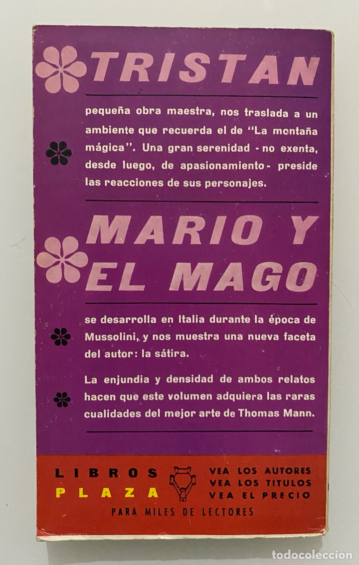 Libros de segunda mano: Trist&aacute;n. Mario y el mago. - MANN, Thomas - Foto 2