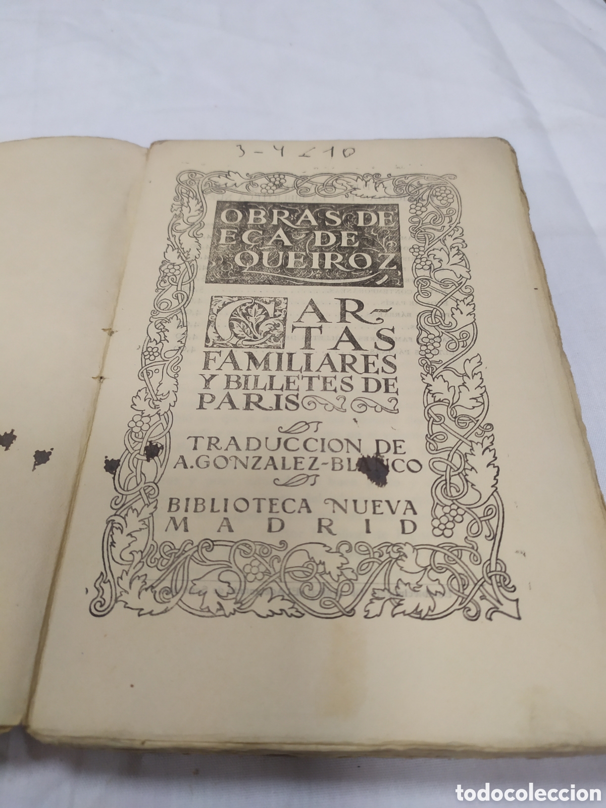 Libros de segunda mano: Obras de E&ccedil;a de Queiroz. Biblioteca Nueva - Foto 3