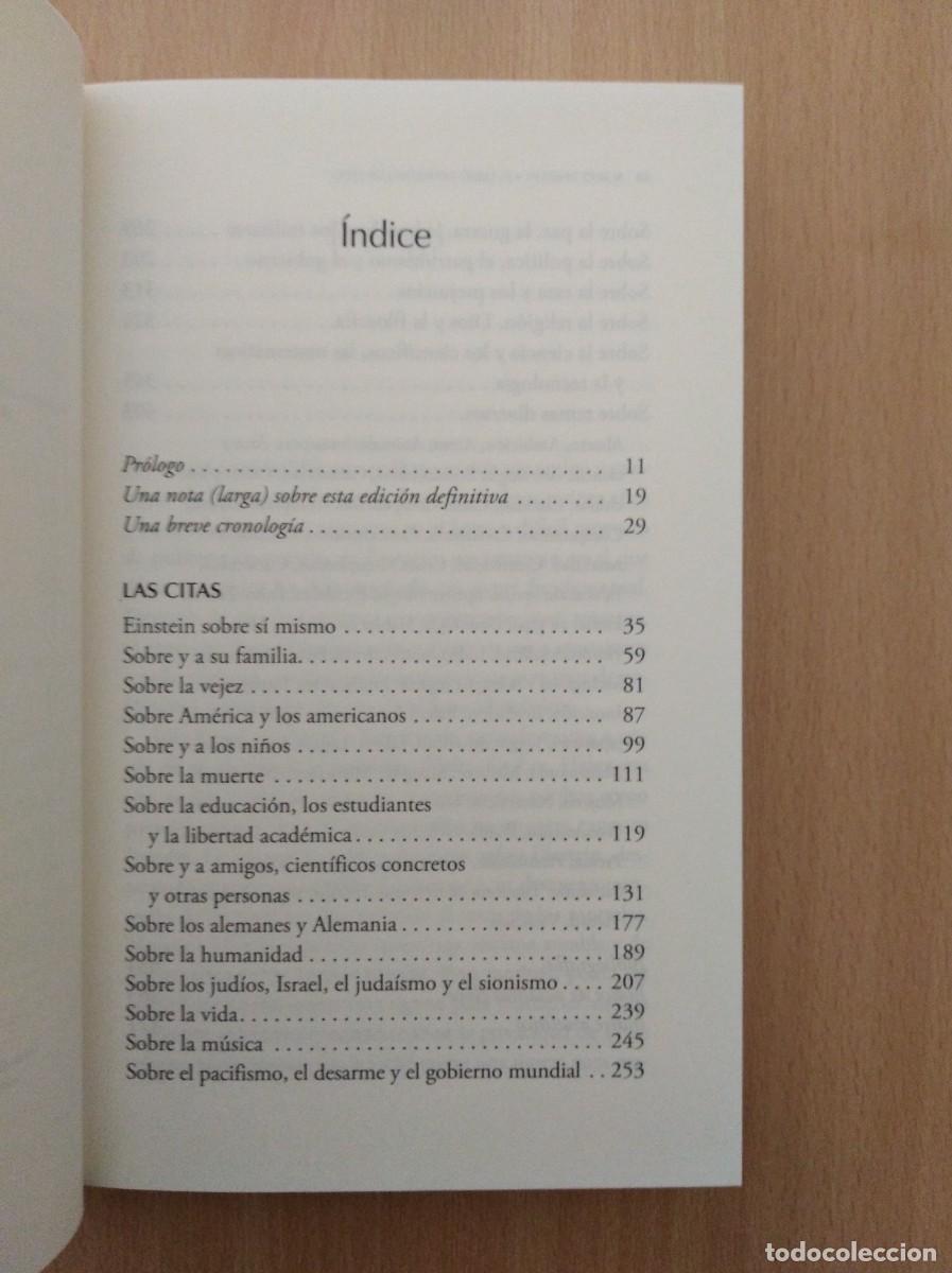 Libros de segunda mano: ALBERT EINSTEIN. EL LIBRO DEFINITIVO DE CITAS. Ed. de Alice Calaprice - Foto 6