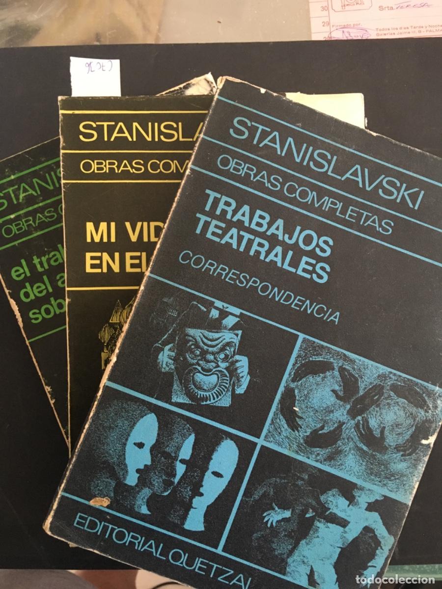 Libros de segunda mano: OBRAS COMPLETAS STANISLAVSKI, MI VIDA EN EL ARTE, TRABAJOS TEATRALES Y EL TRABAJO ACTOR SOBRE PAPEL