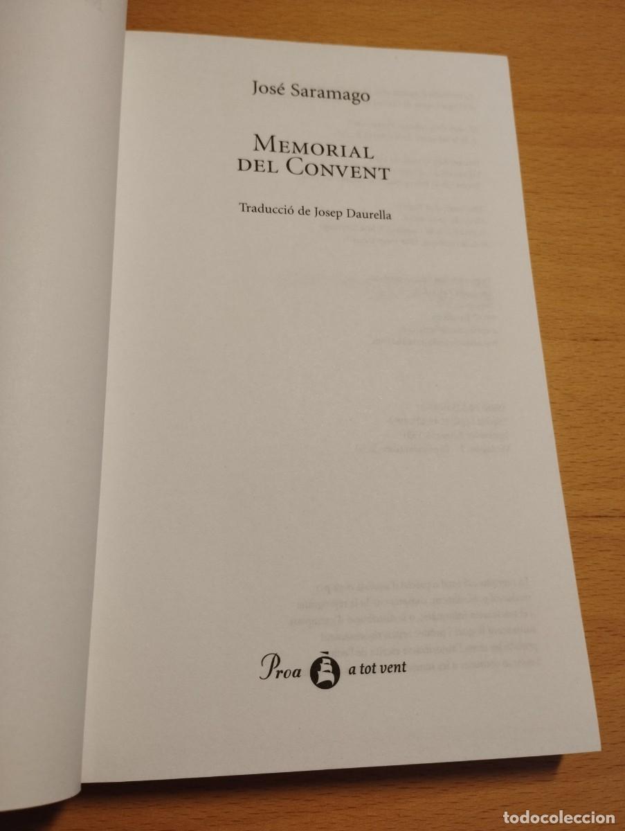 Libros de segunda mano: MEMORIAL DEL CONVENT (JOS&Eacute; SARAMAGO) - Foto 2
