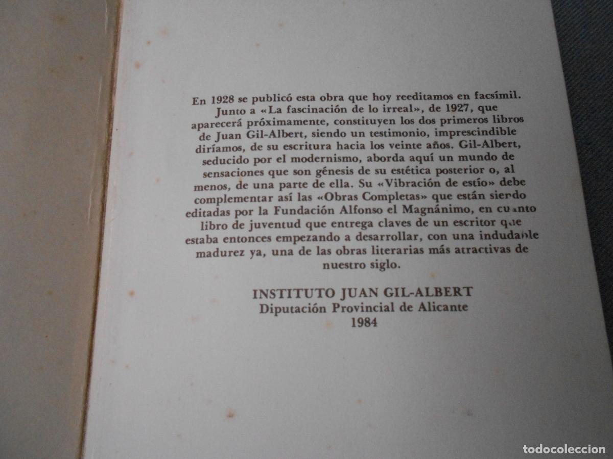 Libros de segunda mano: VIBRACION DE ESTIO - Foto 5