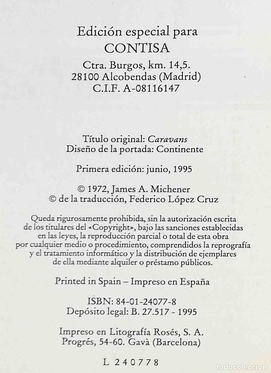Libros de segunda mano: Caravanas (James A. Michener) - Foto 2