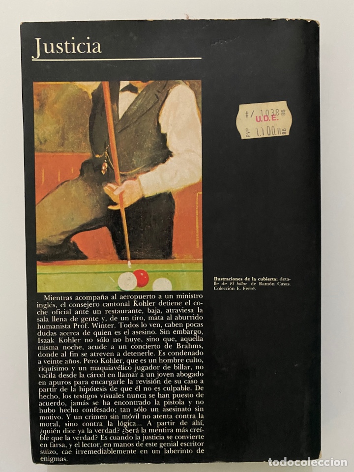 Libros de segunda mano: Justicia - D&Uuml;RRENMATT, Friedrich - Foto 2