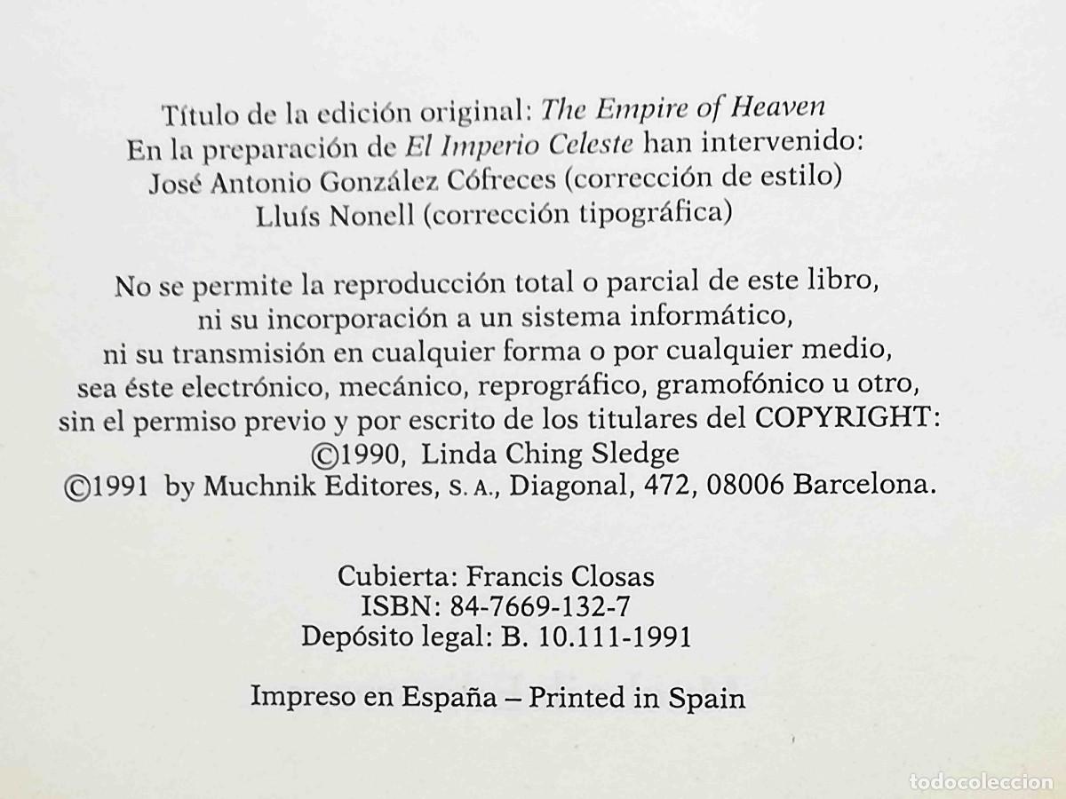 Libros de segunda mano: El imperio celeste (Linda Ching Sledge) - Foto 2