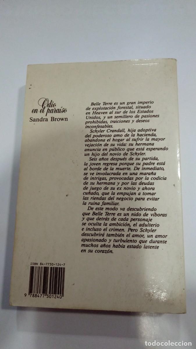 Libros de segunda mano: Odio en el parsiso Sandra Brown - Foto 2
