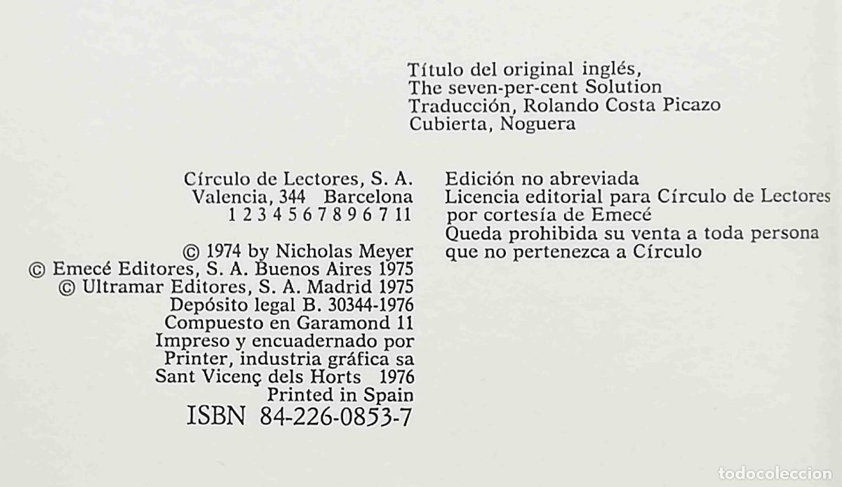 Libros de segunda mano: Elemental, mi querido Freud (N&iacute;colas Meyer) 1976 - Foto 2