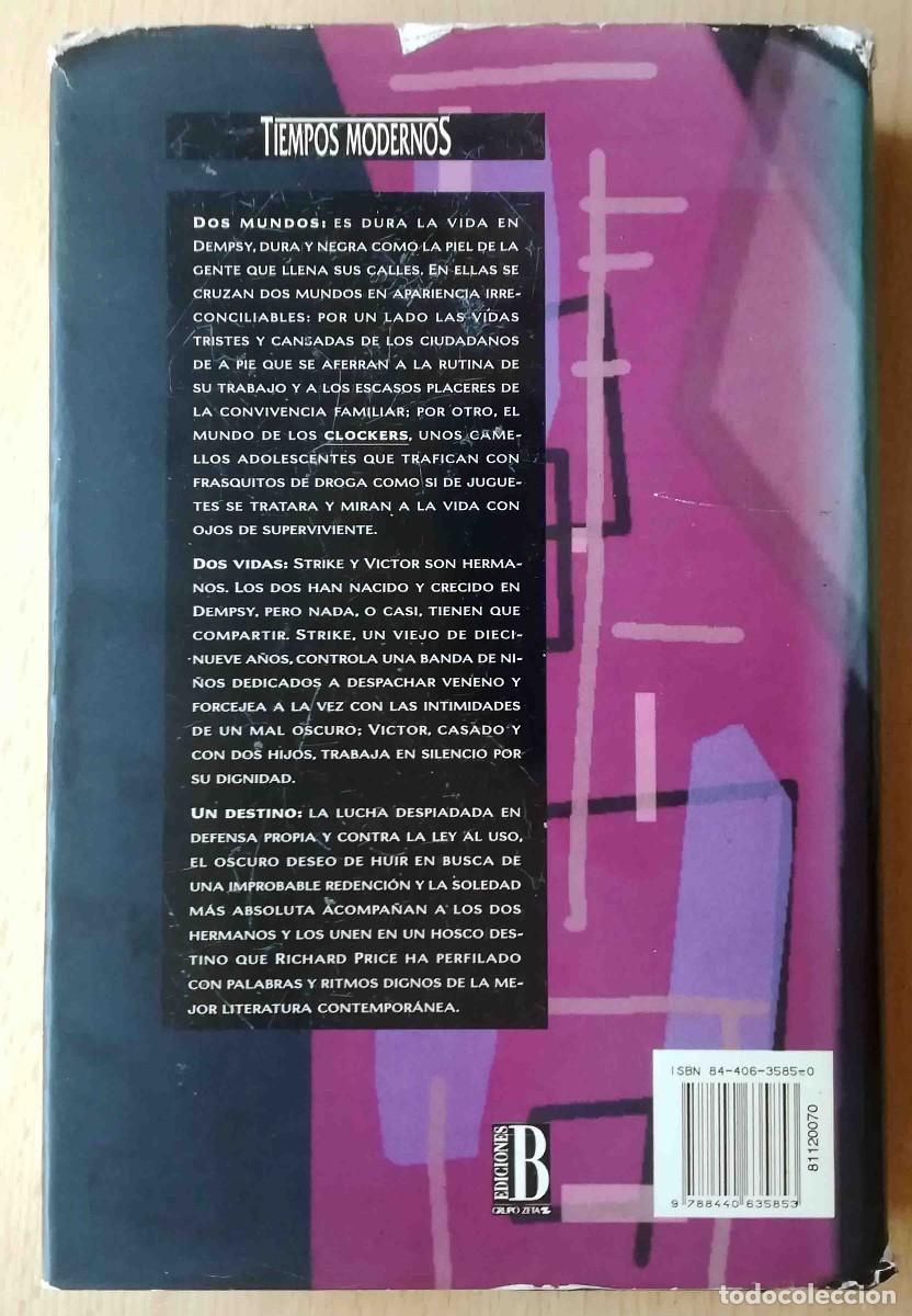 Libros de segunda mano: Clockers (Richard Price) Ediciones B 1993 - Foto 3