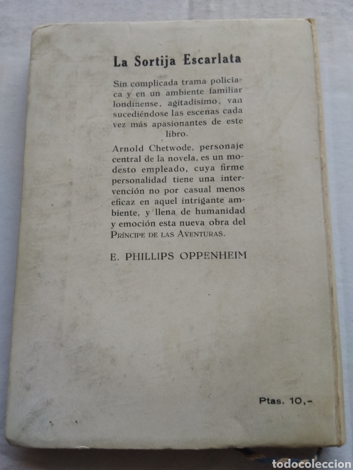 Libros de segunda mano: LA SORTIJA ESCARLATA/E. PHILLIPS OPPENHEIM - Foto 3