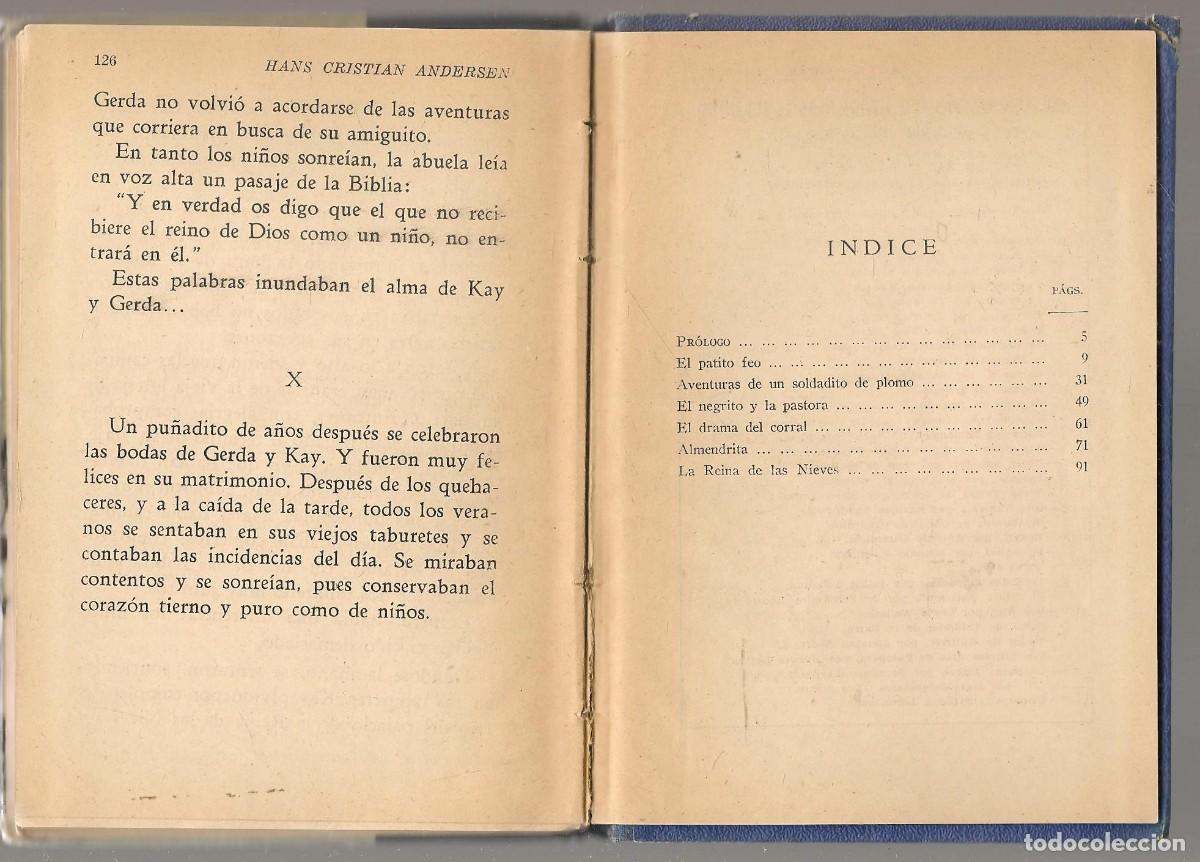 Libros de segunda mano: CUENTOS DE ANDERSEN.  EDITORIAL HERNANDO 1957. (Z14) - Foto 2