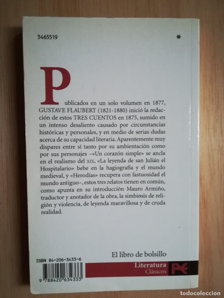 Libros de segunda mano: Tres cuentos. Gustave Flaubert - Foto 2