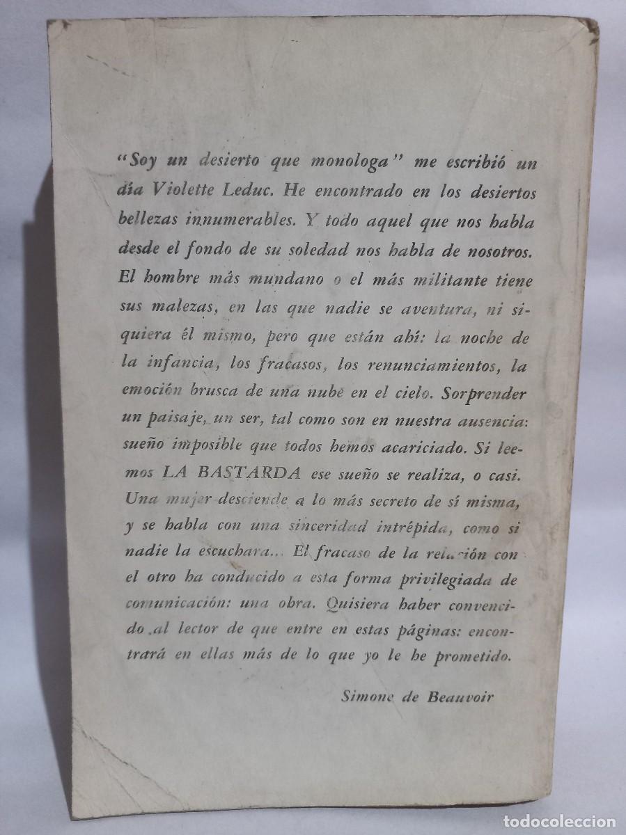 Libros de segunda mano: Violette Leduc - La Bastarda - 1967 - Foto 3