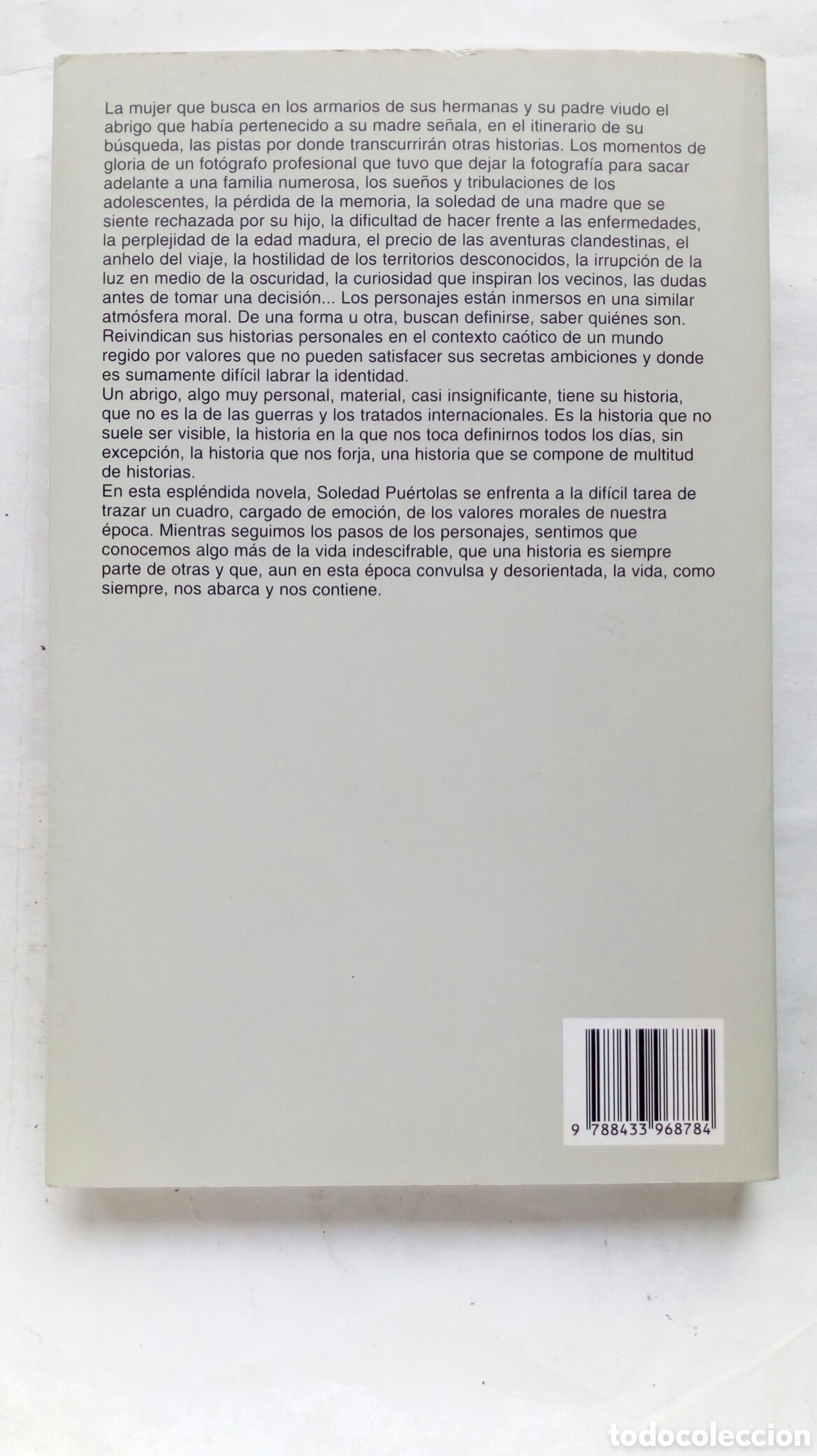 Libros de segunda mano: Historia de un abrigo. Soledad Pu&eacute;rtolas. - Foto 2
