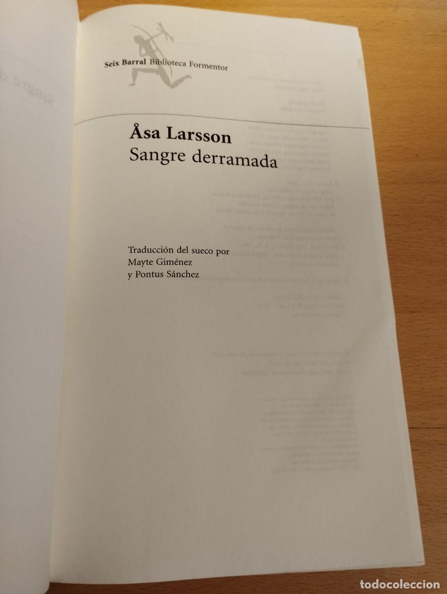 Libros de segunda mano: SANGRE DERRAMADA (ASA LARSSON) - Foto 2