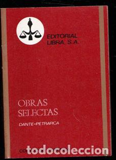 Libros de segunda mano: Obras selectas. Dante Petrarca - Foto 1