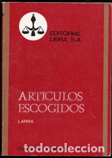 Libros de segunda mano: Art&iacute;culos escogidos, Larra - Foto 1