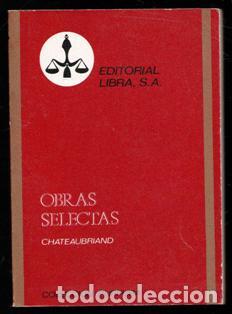 Libros de segunda mano: Obras selectas, Chateaubriand - Foto 1