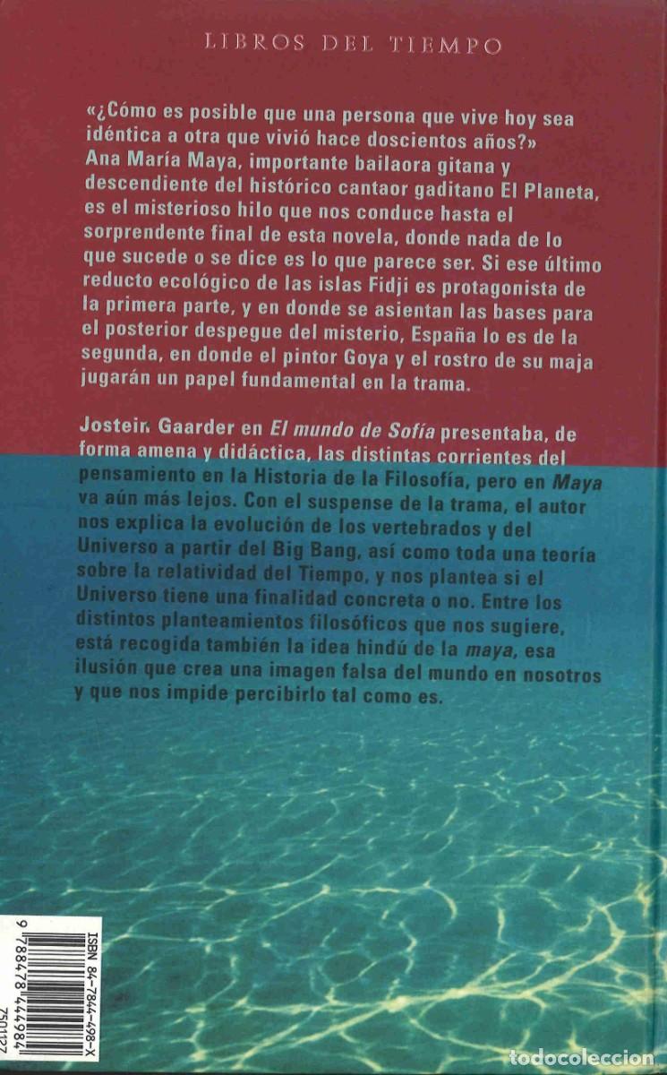 Libros de segunda mano: Maya. Jostein Gaarder. Siruela - Foto 2