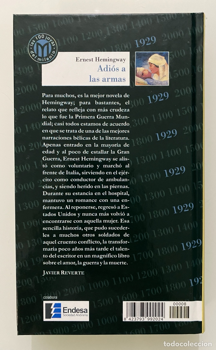 Libros de segunda mano: Adi&oacute;s a las armas - HEMINGWAY, Ernest - Foto 2