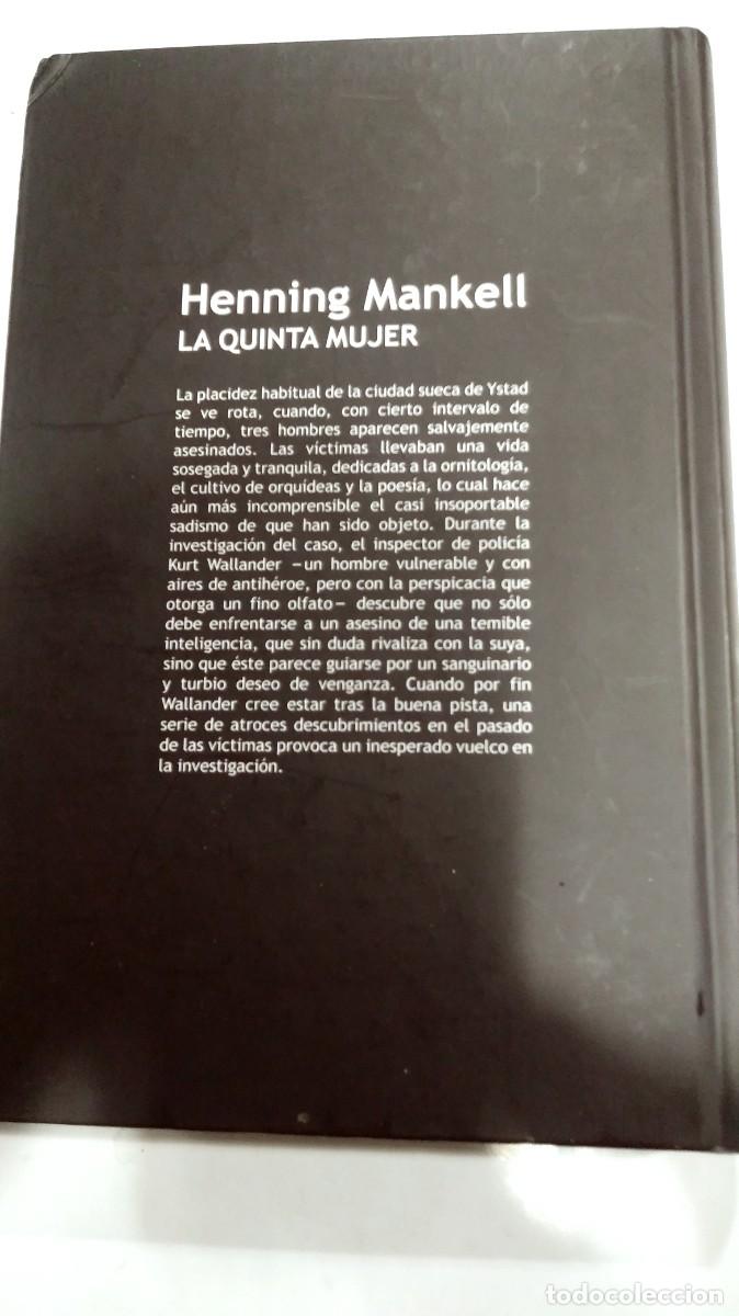 Libros de segunda mano: La quinta mujer Henning Mankell - Foto 2