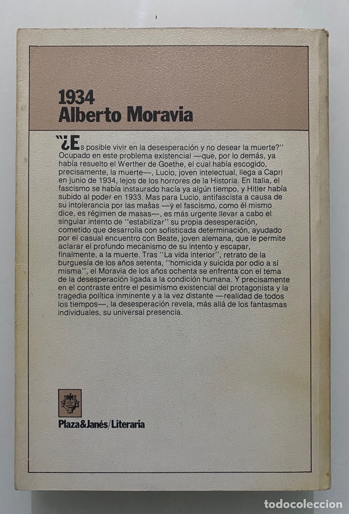 Libros de segunda mano: 1934 - MORAVIA, Alberto - Foto 2