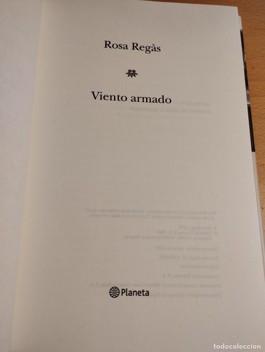 Libros de segunda mano: VIENTO ARMADO (ROSA REG&Agrave;S) - Foto 2