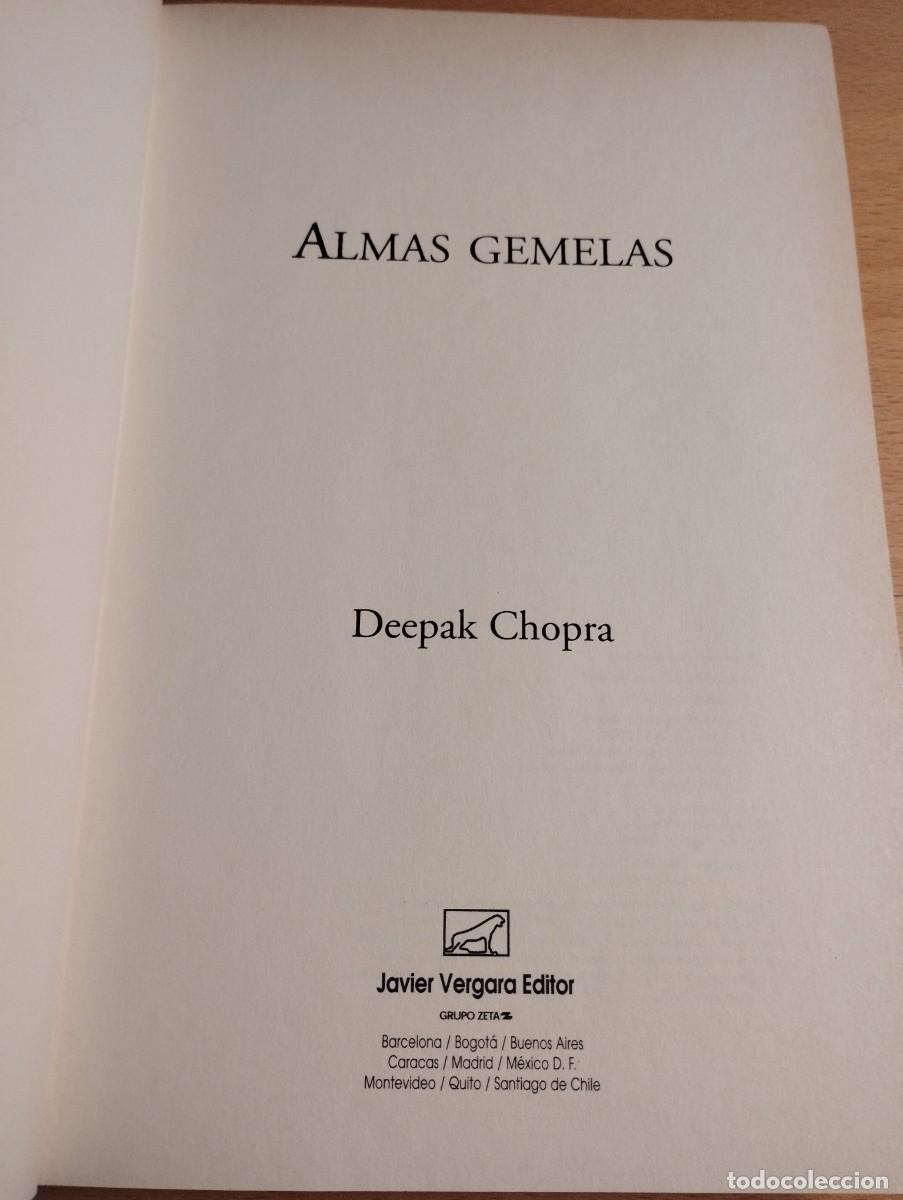 Libros de segunda mano: ALMAS GEMELAS (DEEPAK CHOPRA) - Foto 2