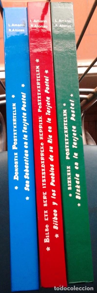 Gebrauchte B&uuml;cher: 3 TOMOS TARJETAS POSTALES BILBAO DONOSTIA BIZKAIA. LUIS AMANN ROMAN ALONSO