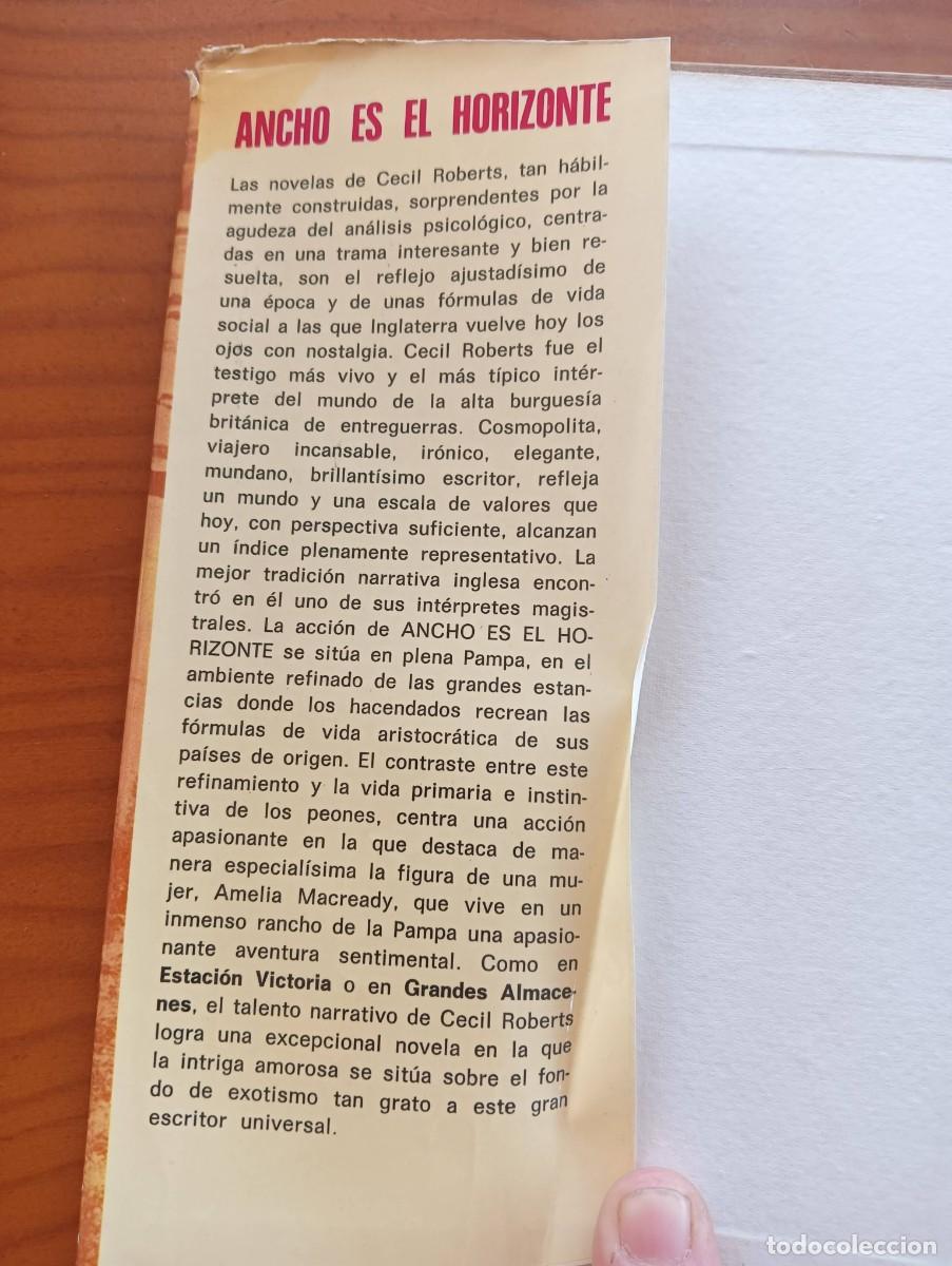 Libros de segunda mano: Ancho es el horizonte Cecil Roberts - Foto 3