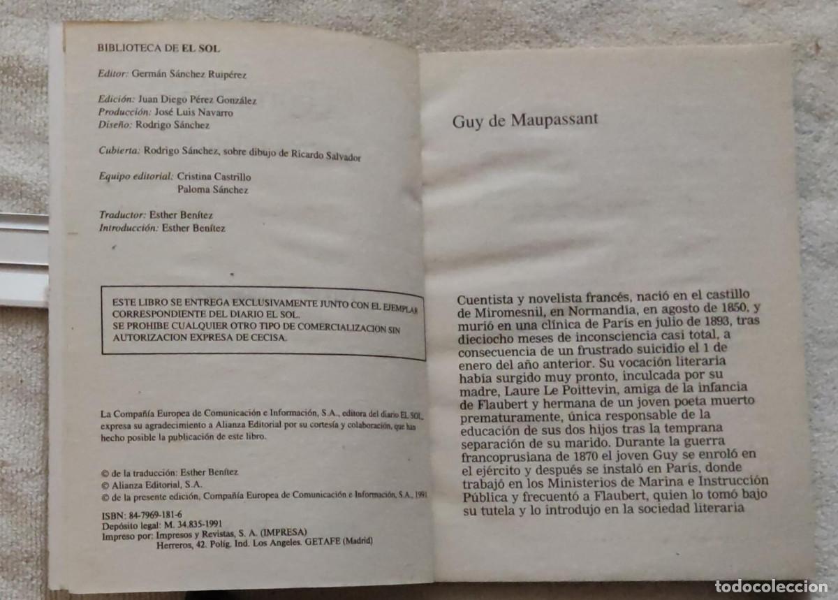 Libros de segunda mano: EL BORRACHO. - Foto 3