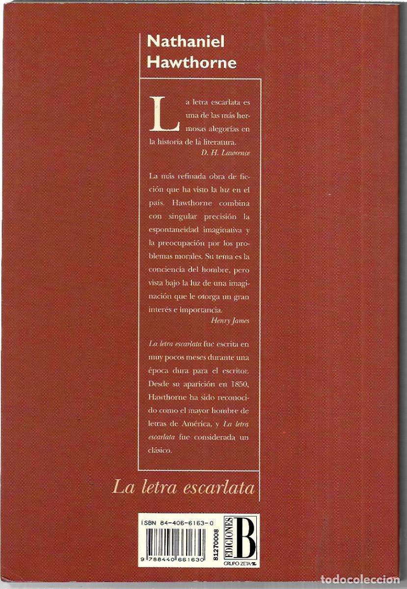 Libros de segunda mano: Nathaniel Hawthorne . La letra escarlata - Foto 2