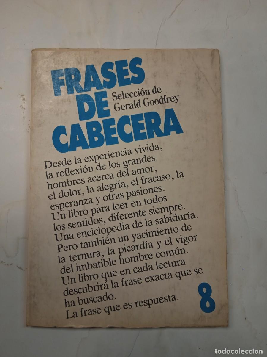 Second hand books: FRASES DE CABECERA -GERALD GOODFREY