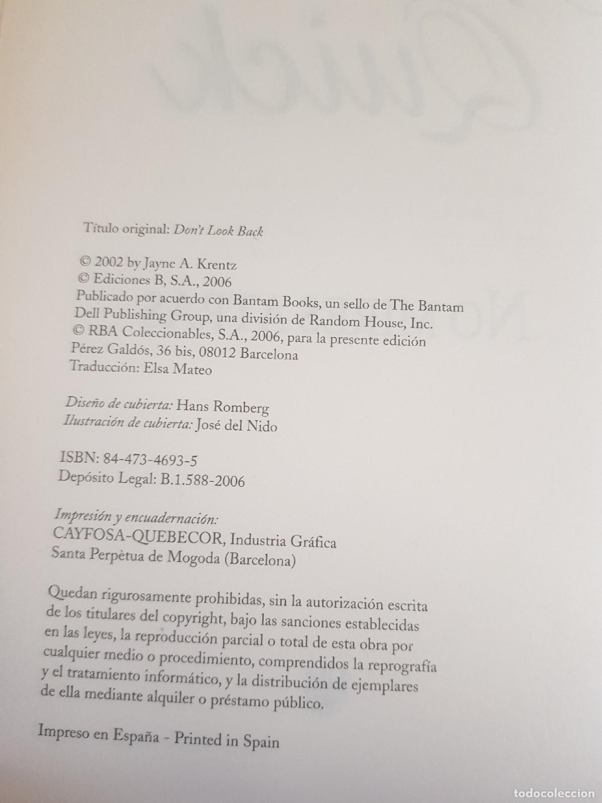 Libros de segunda mano: No mires atras - Amanda Quick - Foto 4
