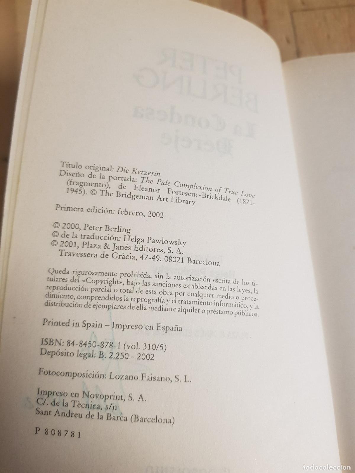 Libros de segunda mano: La condesa hereje - Peter Berling - Foto 6