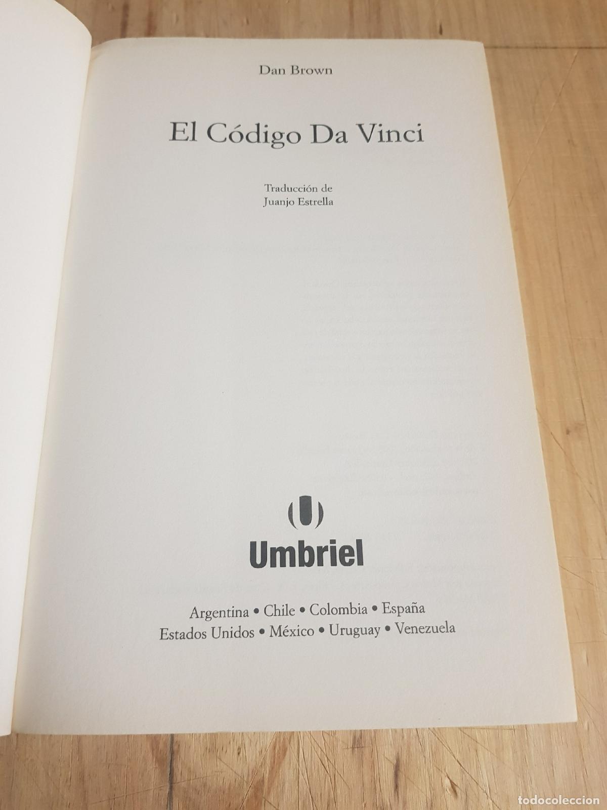 Libros de segunda mano: El codigo da vinci - Dan Brown - Foto 3
