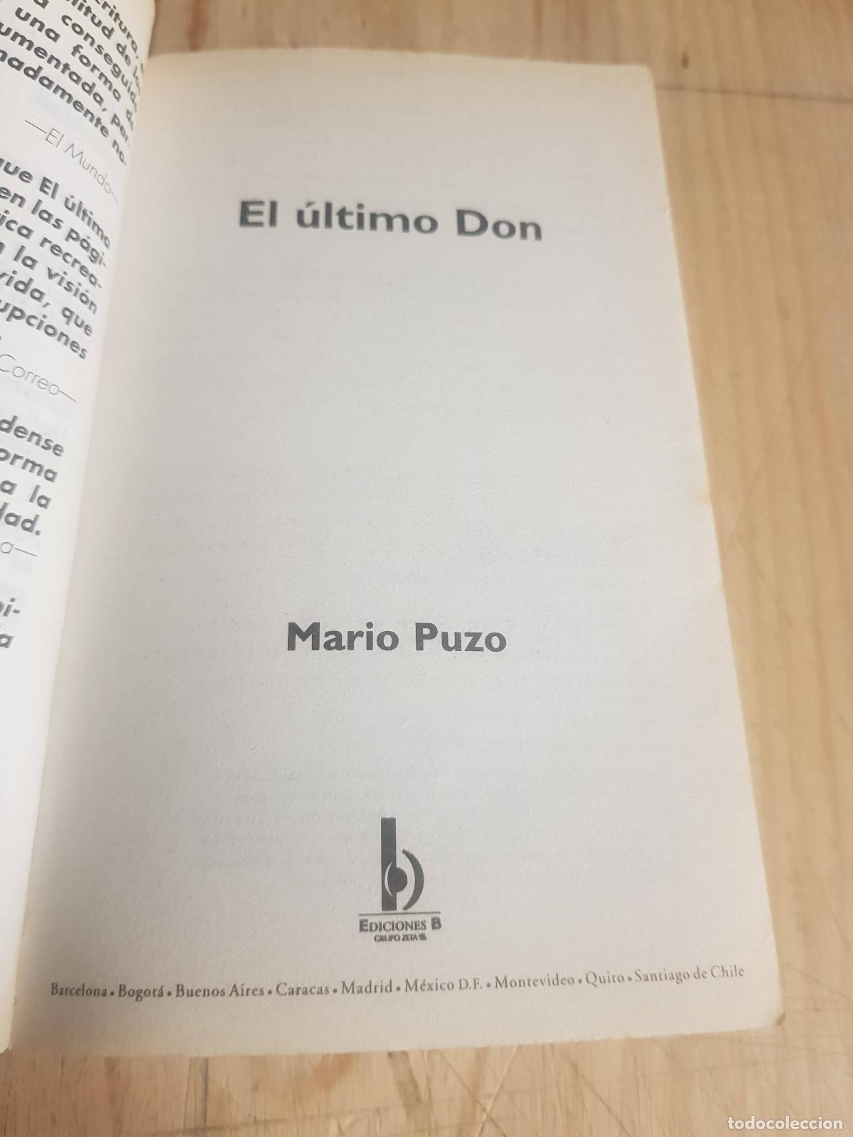 Libros de segunda mano: El &uacute;ltimo don - Mario Puzo - Foto 5