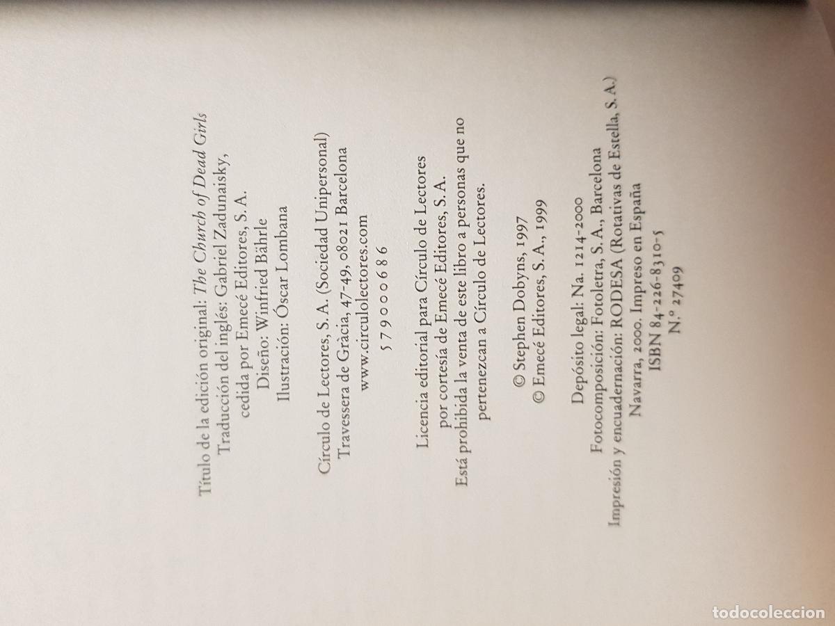 Libros de segunda mano: La capilla de la muerte - Stephen Dobyns - Foto 3