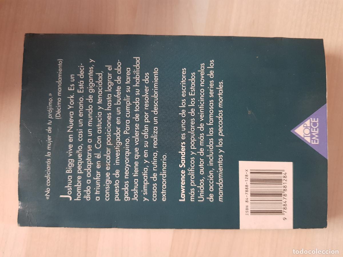 Libros de segunda mano: El d&eacute;cimo mandamiento - Lawrence Sanders - Foto 3