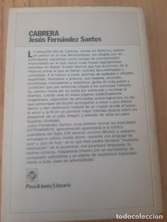 Libros de segunda mano: Cabrera - Jes&uacute;s Fern&aacute;ndez Santos - Foto 4