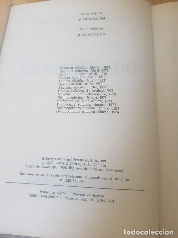 Libros de segunda mano: Oh, jerusalem - Juan Moreno - Foto 2