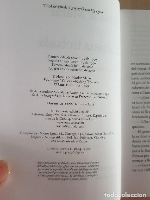 Libros de segunda mano: L&uacute;ltima trobada - S&aacute;ndor M&aacute;rai - Foto 3