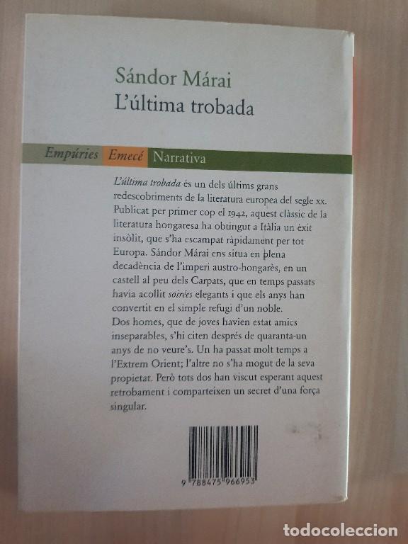 Libros de segunda mano: L&uacute;ltima trobada - S&aacute;ndor M&aacute;rai - Foto 4