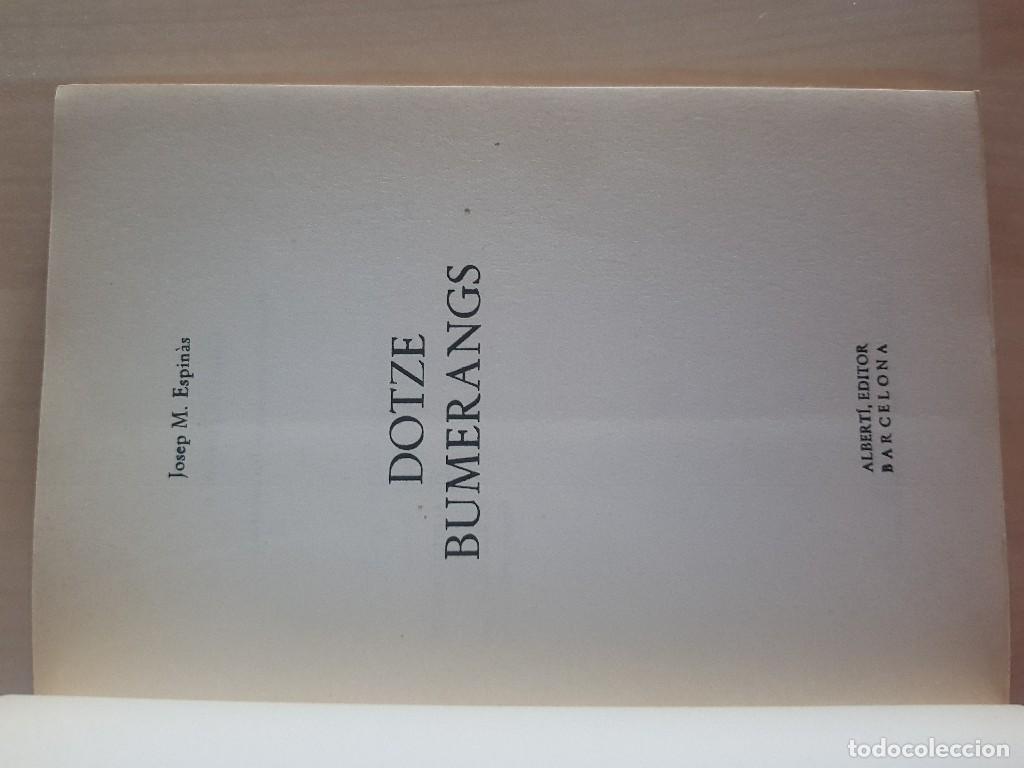 Libros de segunda mano: Dotze Bumerangs - Josep M&ordf; Espin&agrave;s - Foto 2