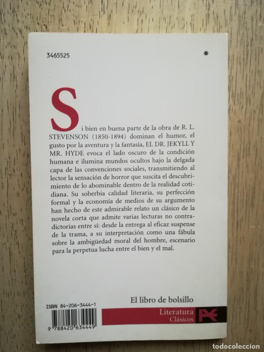 Libros de segunda mano: El Dr. Jekyll y Mr. Hyde. Robert Louis Stevenson - Foto 2