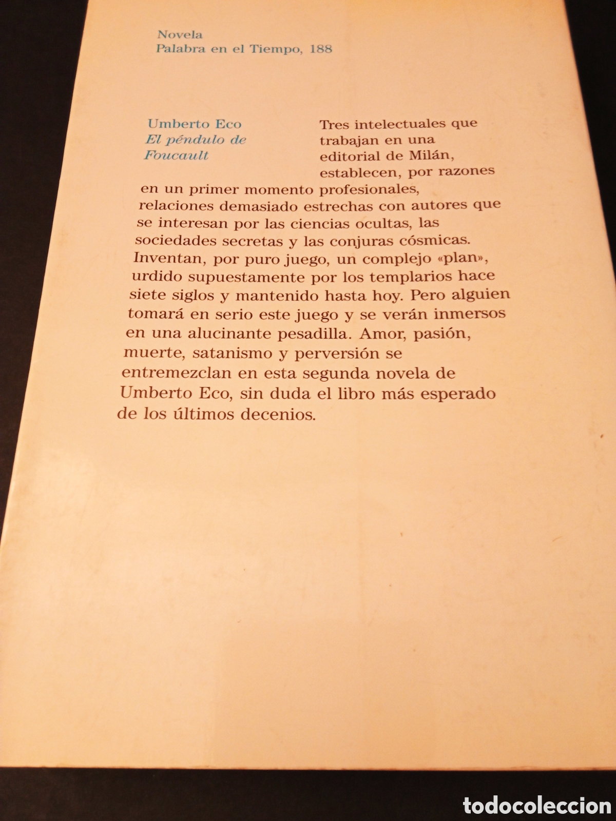 Libros de segunda mano: Libro El p&eacute;ndulo de Foucault de Umberto Eco - Foto 2